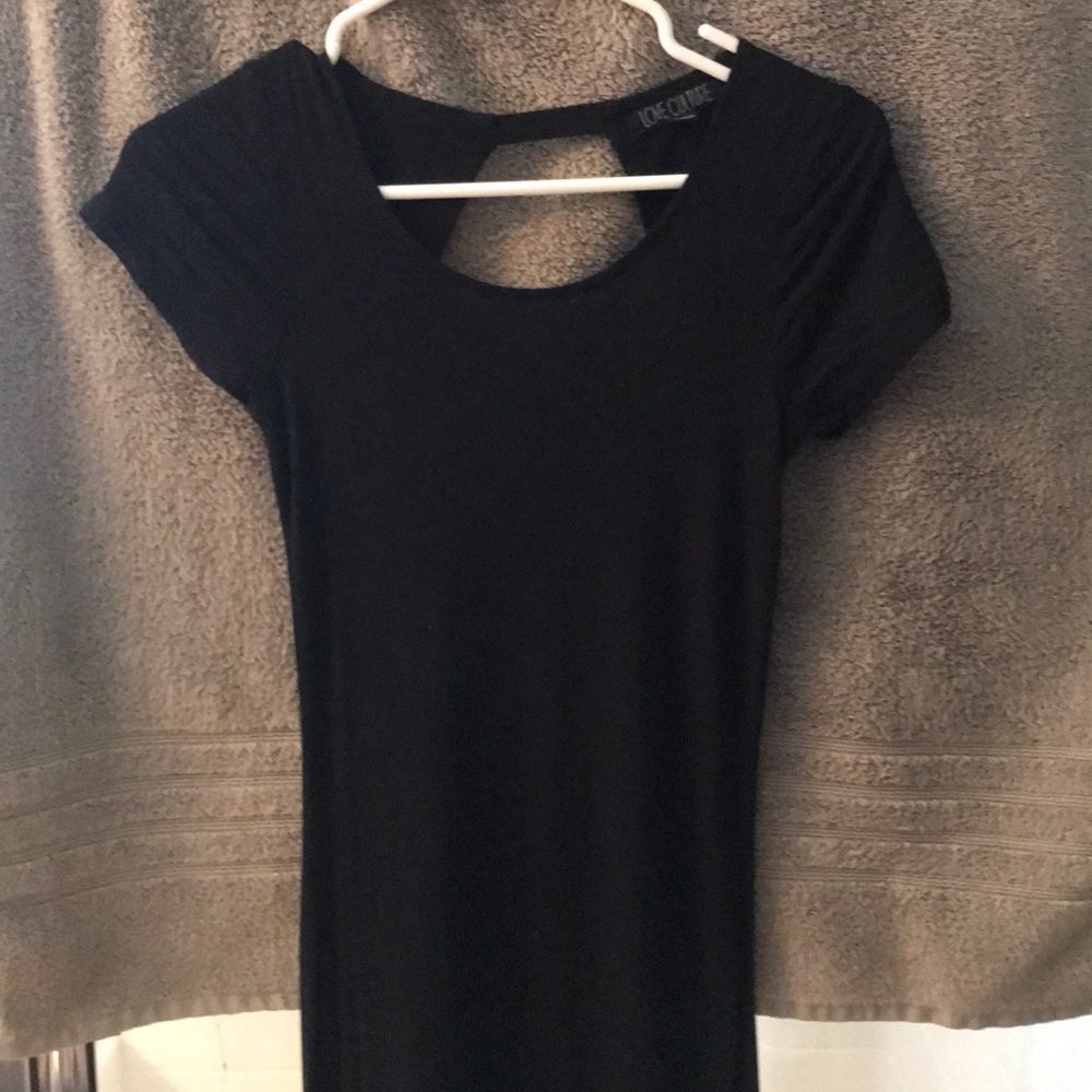 Long black maxi dress